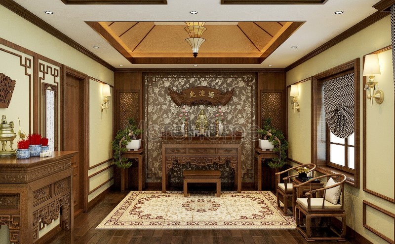 thiết kế biệt thự gỗ óc chó Nguyễn Duy Trinh